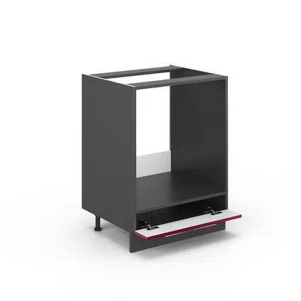 Meuble Bas Pour Four Encastrable - Vicco - Fame-line 35559 - Rouge Bordeaux - 60x51.6x82 Cm