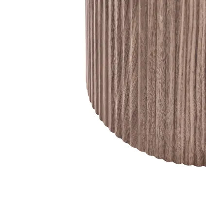 Table Basse Beliani Dora Marron Blanc 80x80x40 Cm