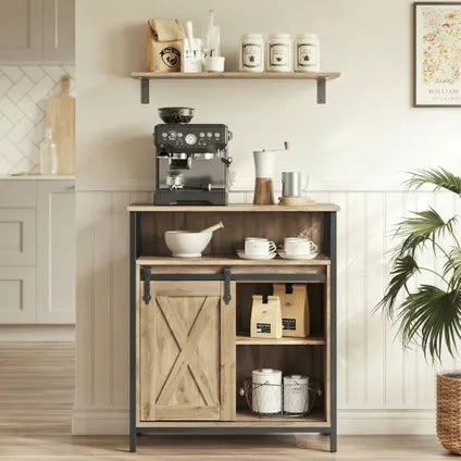 Commode - Leobert - Chêne Artisan - 70 X 30 X 80 Cm
