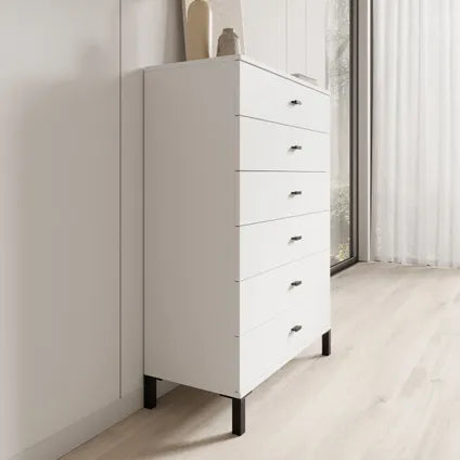 Commode Meubella Avellio - Blanc - 77x35x110 Cm