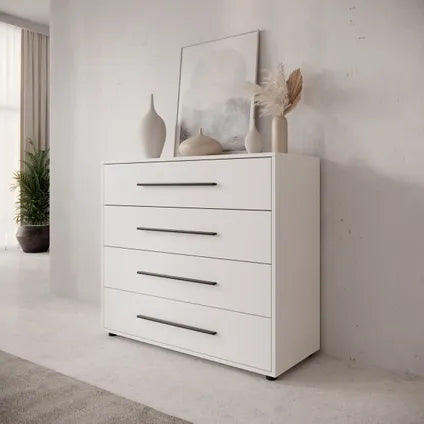 Commode Meubella Montalo - Blanc - 99x40x87 Cm