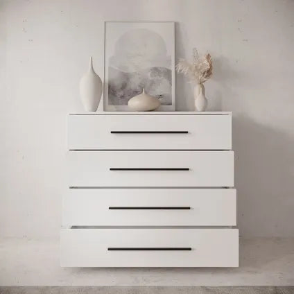 Commode Meubella Montalo - Blanc - 99x40x87 Cm