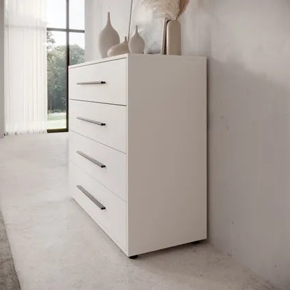 Commode Meubella Montalo - Blanc - 99x40x87 Cm