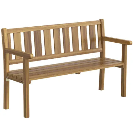 Banc De Jardin Collahausse - Bois De Sapin - 150x57x93 Cm - Couleur Teck