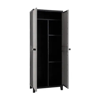 Armoire De Rangement Haute Toomax Prime Avec Portes - Anthracite/gris - Pour L'intérieur Ou L'extérieur