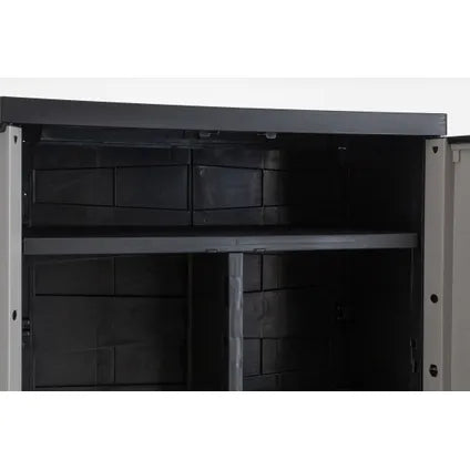 Armoire De Rangement Haute Toomax Prime Avec Portes - Anthracite/gris - Pour L'intérieur Ou L'extérieur