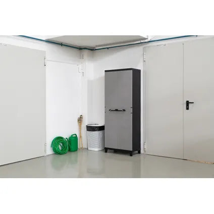 Armoire De Rangement Haute Toomax Prime Avec Portes - Anthracite/gris - Pour L'intérieur Ou L'extérieur
