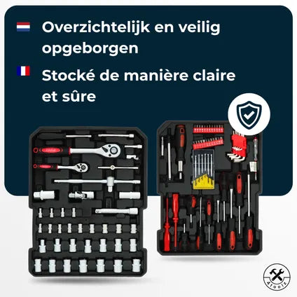 Coffret À Outils 4toolz Blackline 1020 Pièces - Clés À Cliquet Annulaire