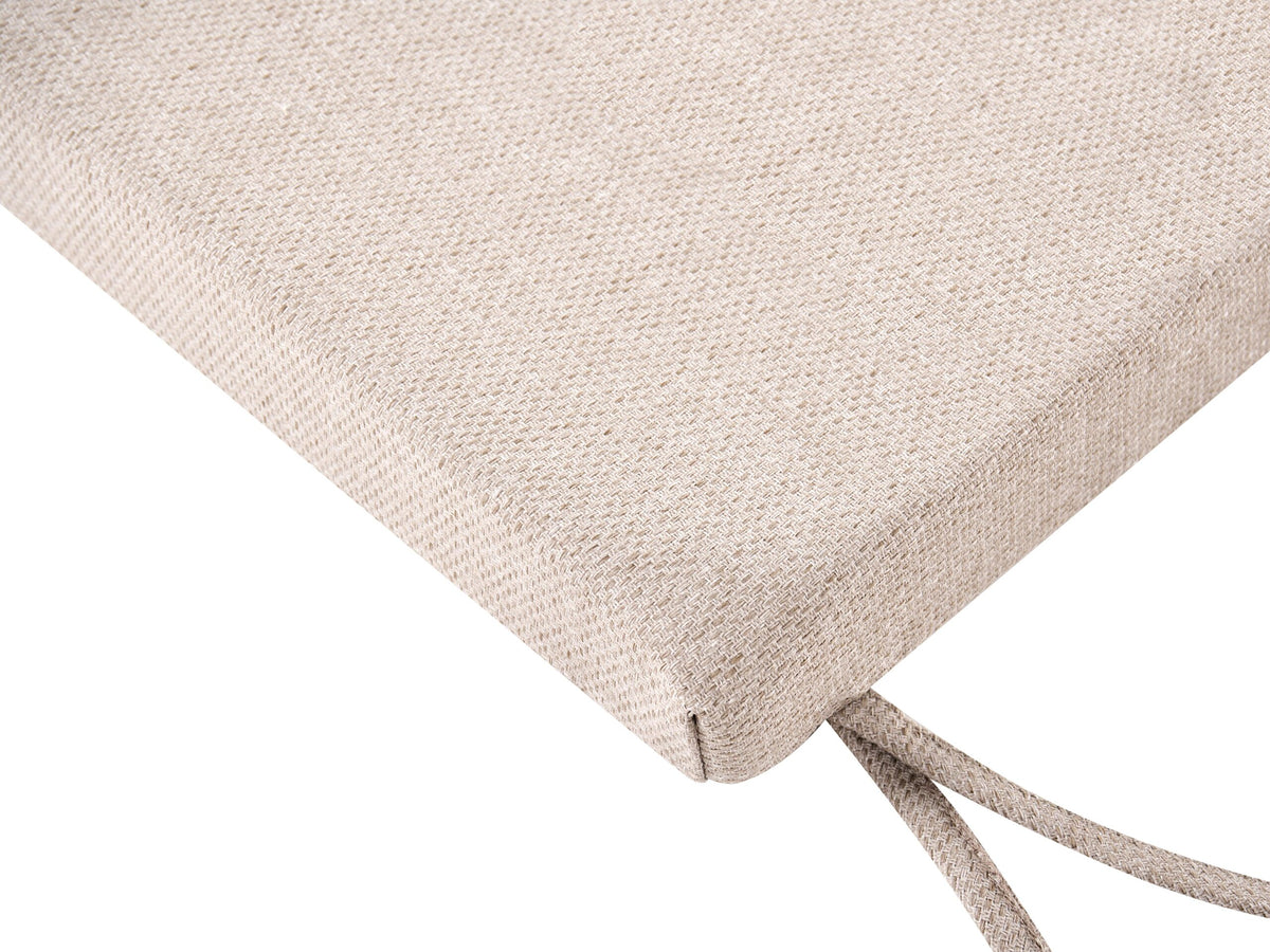 Banc Avec Coussin D'assise Beliani Tuscania Marron Beige 35x160x45 Cm
