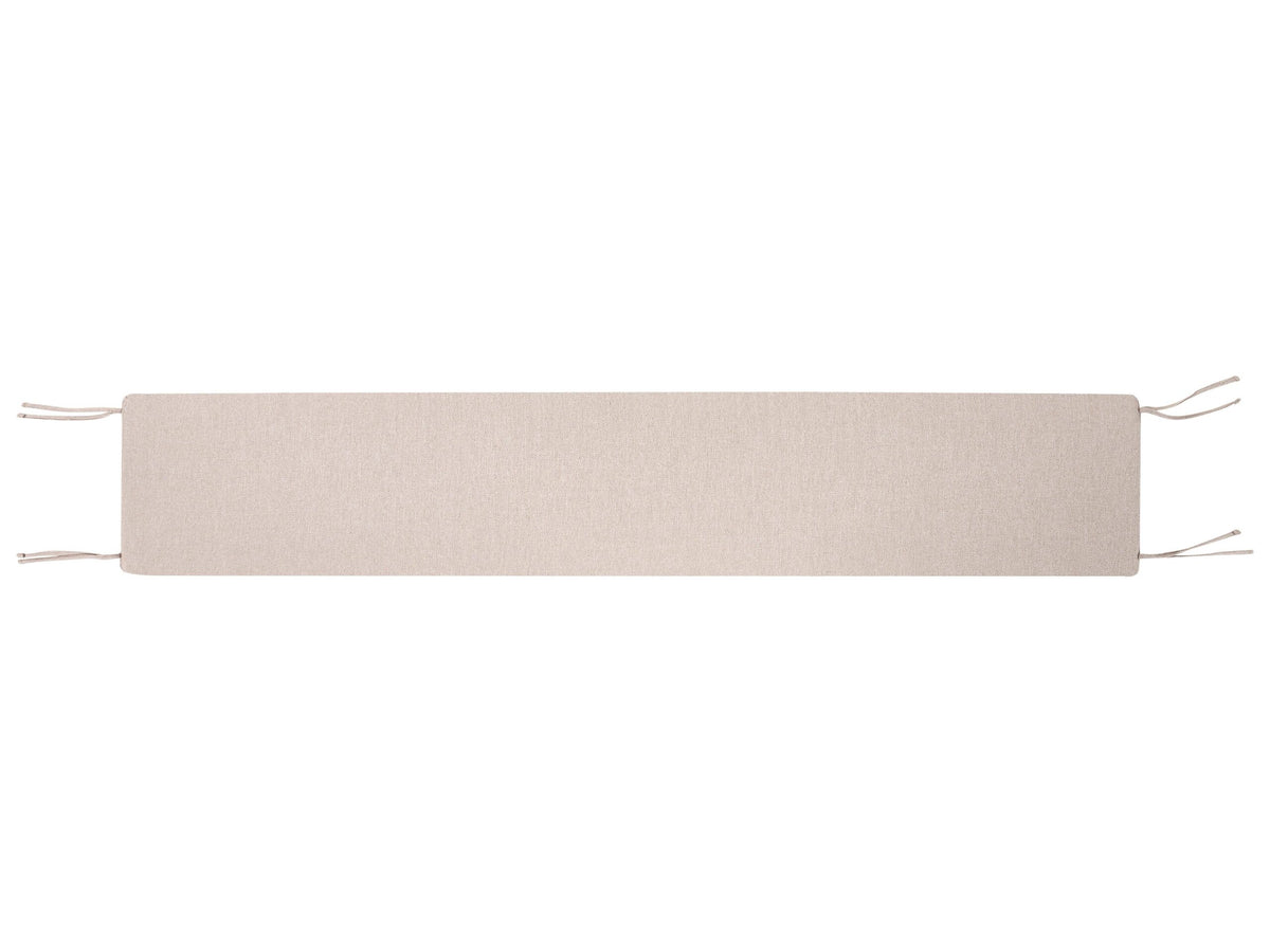 Banc Avec Coussin D'assise Beliani Monsano Marron Beige 35x170x45 Cm