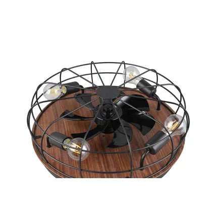 Ventilateur De Plafond – Trio – Trondheim – Noir 48x48x17.5 Cm