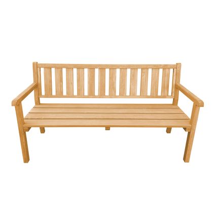 Delvotira | Banc De Jardin Axi Violette En Bois Brun - 3 Places - 170 X 62,5 X 92,5 Cm.