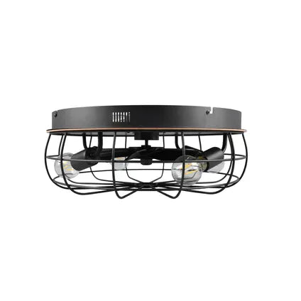 Ventilateur De Plafond – Trio – Trondheim – Noir 48x48x17.5 Cm