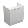 Delvotira | Meuble Sous-Évier Prim - Panneaux Mélaminés Blanc - 120x59x87cm