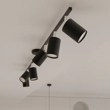 Lustre – Sollux Lighting – Torim 6 Noir Led 4000k