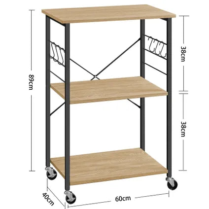 Meuble De Rangement - Leobert - Chêne Sonoma - 60 X 40 X 89 Cm