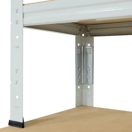Étagère Rangement Établi Shelfplaza Office 190x90x60 Cm En Gris Clair Avec 6 Étagères