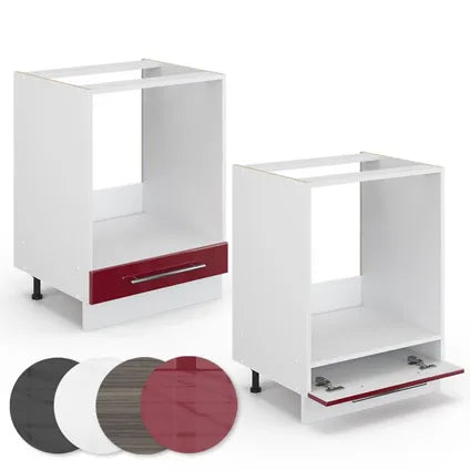 Meuble Pour Four Encastrable – Vicco – Fame-line 34785 – Rouge Bordeaux/blanc – 60×51.6×82 Cm