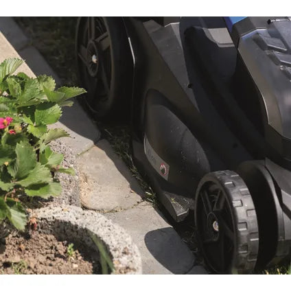 Tondeuse à gazon sans fil Scheppach - Mulching - 43 cm - 700 m² - Incl. 2 batteries &amp; chargeur