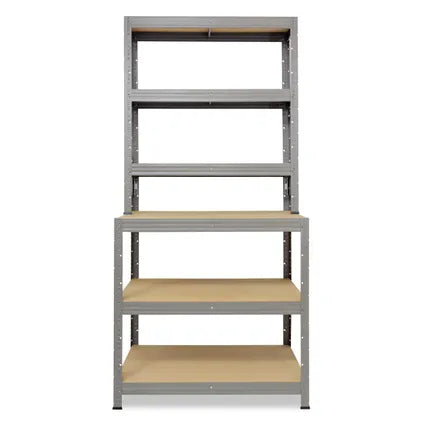 Étagère Rangement Établi Shelfplaza Pro 190x80x60 Cm En Gris Avec 6 Étagères