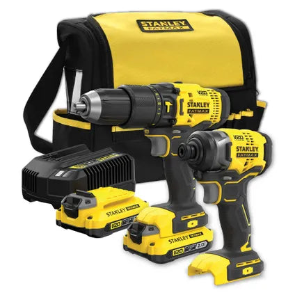 Delvotira | Perceuse-visseuse à percussion Stanley Fatmax SFMCD711 - 18V - (2x 2,0Ah)