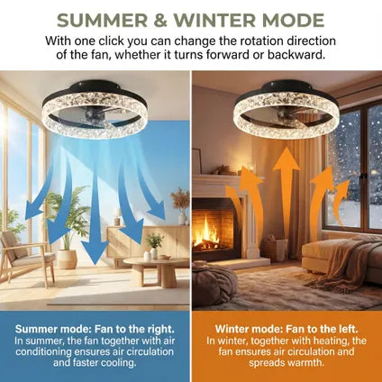 Ventilateur de plafond avec éclairage – Lichtendirect – Smart – Ventilateur Plafonniere