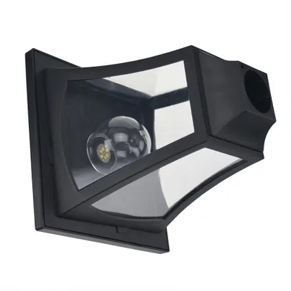 Lampadaire Solaire Collahausse – Noir – 3 Led – Imperméable Ip44 – Capteur Nuit – 51,5x47x182,5cm
