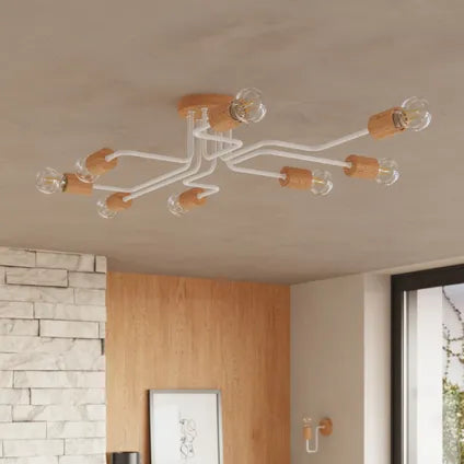 Lustre – Sollux Lighting – Zimbo 8 Blanc Led 4000k