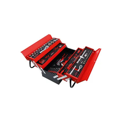 Caisse À Outils Métallique Avec Assortiment D’outils - Bgs - 86 Pièces
