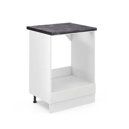 Delvotira | Meuble Bas Four Encastrable - Vicco - R-line 45720 - Blanc Campagne - 60x81.6x60 Cm