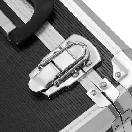 Tectake Coffre À Outils Aluminium – Noir – 1200 Pièces – Valise Roulettes Serrures
