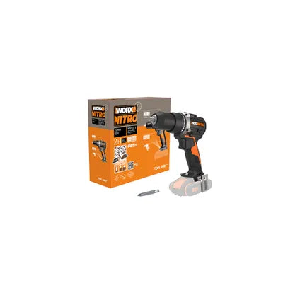 Delvotira | Perceuse-visseuse Worx WX102.9 - 20V Brushless - (sans batterie)