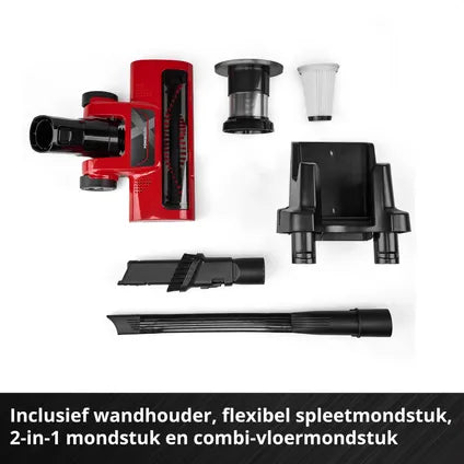 Aspirateur Balai Sans Fil Einhell TE-SV 18 Li-FLX-Solo – 3-en-1 Polyvalent – Bac à Poussière Sans Sac – Système de Triple Filtration
