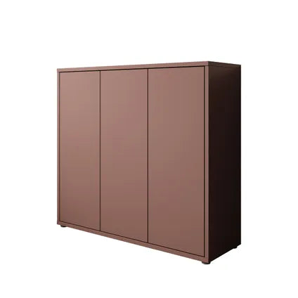 Delvotira | Armoire À Chaussures Meubella Amber 2 - Terracotta - 109x35x99 Cm