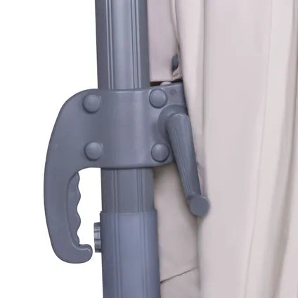 Parasol Cantilever Pisogne – 300x300cm – De Qualité Premium Beige – Terrasse Extérieure, Orientable À 360° – Grande Surf