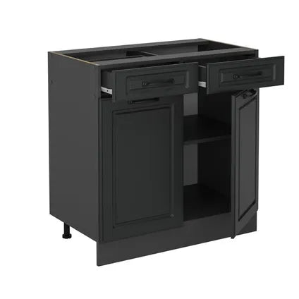 Meuble Bas De Cuisine – Vicco – R-line 53725 – Anthracite Campagne – 80×81.6×46 Cm