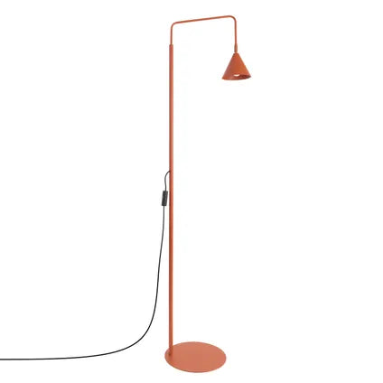 Delvotira | Lampadaires Sollux Lighting Nox Ocre Rouge Acier