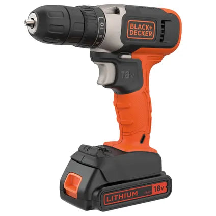 Delvotira | Perceuse-visseuse Black+Decker BCD001C2-QW - 18V - (2x 1,5Ah)