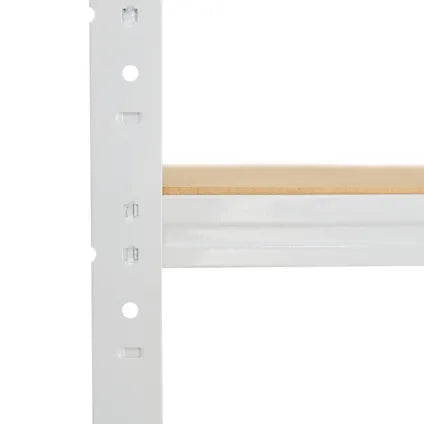 Étagère Rangement Établi Shelfplaza Home 190x90x60 Cm En Blanc Avec 6 Étagères