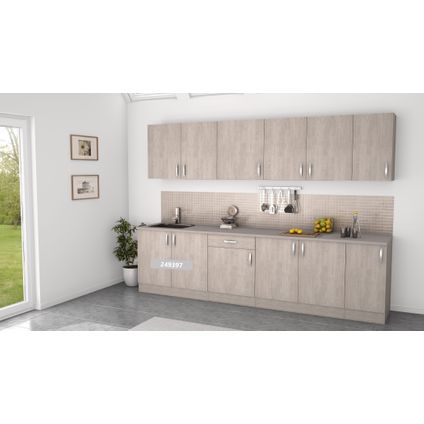 Meuble bas Paprika 60x100cm mélaminé chêne brossé