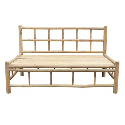 Delvotira | Banc de Jardin Exotan Bamboo - Bambou - Assise Profonde - Extérieur