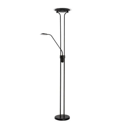 Lampadaire Lucide Champion - Noir - 25,4cm - 20W+4W