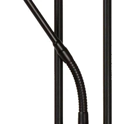 Lampadaire Lucide Champion - Noir - 25,4cm - 20W+4W