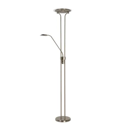 Lampadaire Lucide Champion - Métal Chromé - 20W+4W