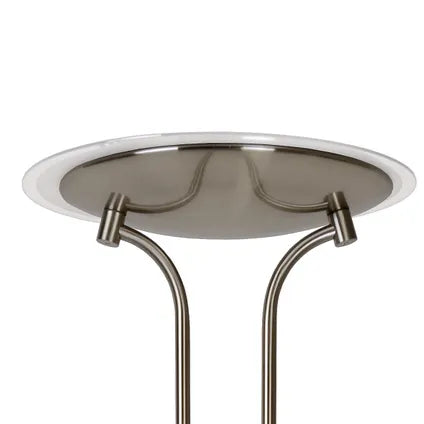 Lampadaire Lucide Champion - Métal Chromé - 20W+4W