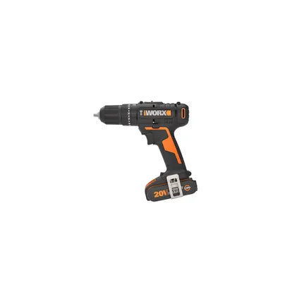 Perceuse-Visseuse à Percussion Worx WX370,1 - 20V - 2 Batteries Li-Ion 2,0Ah - Mandrin 13mm