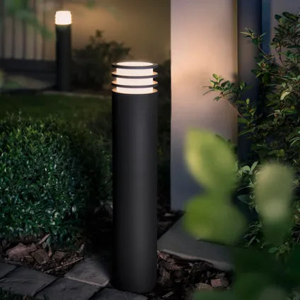Lampadaire Philips Hue Lucca - lumière blanche chaude - noir - haut
