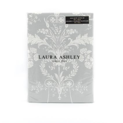 Delvotira | Housse De Couette Laura Ashley Josette Steel Lits-jumeaux 220 X 230cm