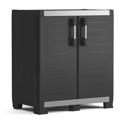 Delvotira | Armoire garage Keter XL basse noir