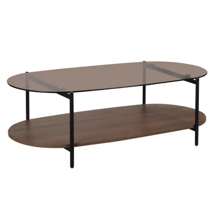Delvotira | Table Basse Oviala Ruby Marron